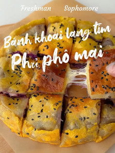 Công thức làm bánh khoai lang phủ phô mai.