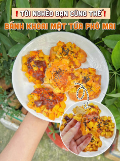 Công thức làm bánh khoai mật tứa phô mai.