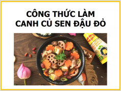 công thức làm canh củ sen đậu đỏ