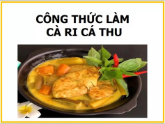 công thức làm món cà ri cá thu