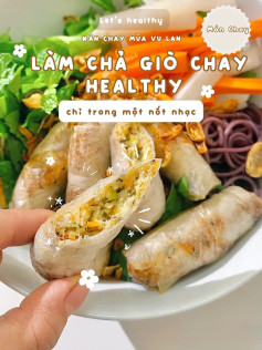 Công thức làm món chả giò chay healthy