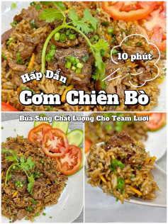 Công thức làm món cơm chiên bò