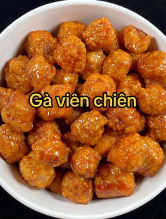 Công thức làm món gà viên chiên