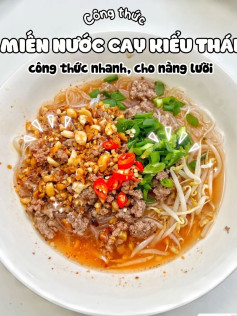 Công thức làm món miến nước cay kiểu thái