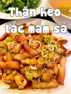 Công thức làm món thăn heo lắc mắm sả