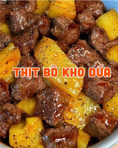 Công thức làm món thịt bò kho dứa