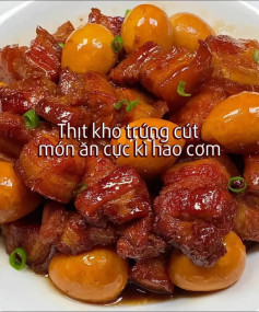 Công thức làm món thịt kho trứng cút