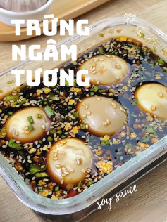 Công thức làm món trứng ngâm tương