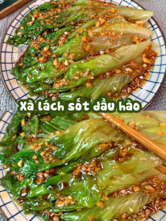 Công thức làm món xà lách sốt dầu hào