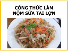 công thức làm nộm sứa tai lợn