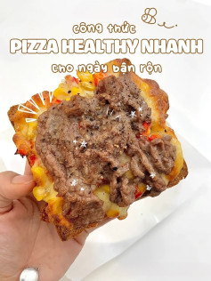 Công thức làm pizza healthy nhanh cho ngày bận rộn.