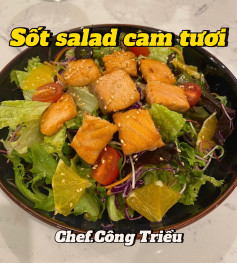 công thức làm salad cam tươi