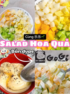 công thức làm Salad hoa quả bản dupe