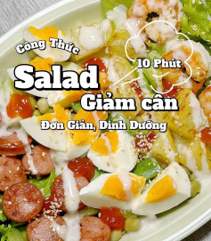 công thức làm Salad trứng tôm giảm cân