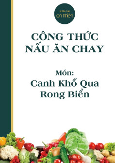 Công thức nấu ăn chay món: canh khổ qua rong biển.