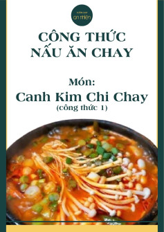 công thức nấu ăn chay, món canh kim chi chay