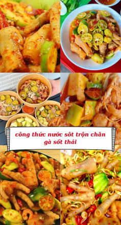 Công thức nước sốt chân gà sốt thái