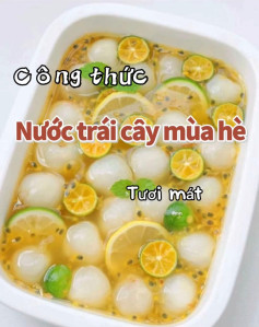 Công thức nước trái cây mùa hè tươi mát