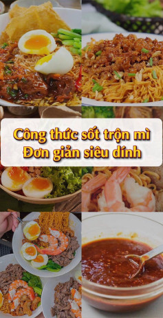 Công thức sốt trộn mì đơn giản siêu dính