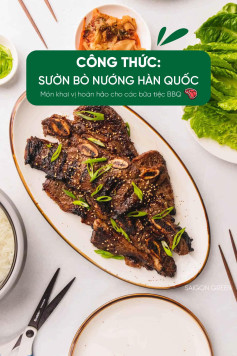 công thức sườn bò nướng hàn quốc