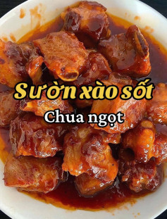 công thức sườn xào sốt chua ngọt