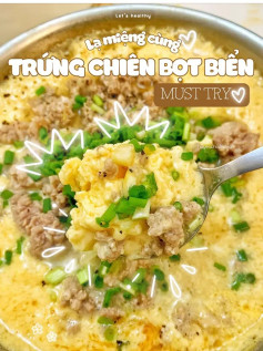 công thức trứng chiên bọt biển