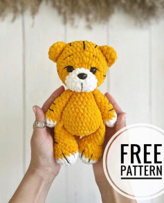 crochet pattern yellow tiger