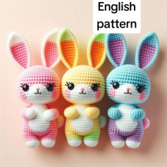 english pattern rabbit