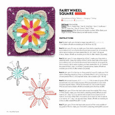 fairy wheel square crochet pattern