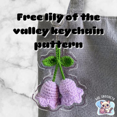 free lily of the valley keychain pattern