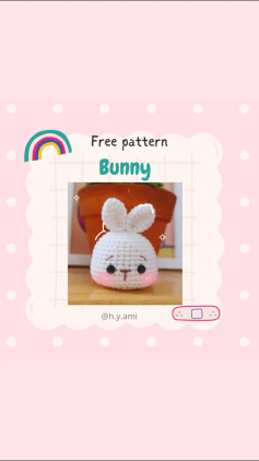 free pattern bunnys head