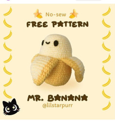 free pattern mr. banana