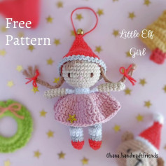 ✨Free Pattern of Little Elf girl in English ✨
