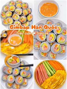 Gimbap hàn quốc ngon và dễ làm