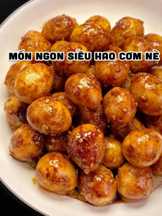 Món ngon ngày tế - Trứng cút coca