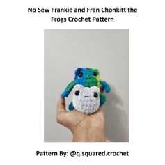 no sew frankie and fran chonkitt the frogs crochet pattern