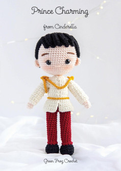 Prince Charming from Cinderella Green Frog Crochet