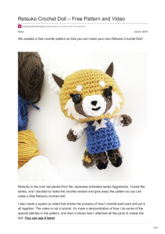 Retsuko Crochet Doll – Free Pattern