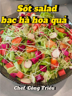 Salad bạc hà hoa quả, thanh mát giải nhiệt cho ae và các chị em thích eo thon