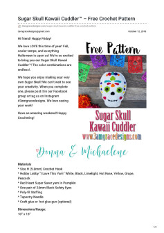 Sugar Skull Kawaii Cuddler™ – Free Crochet Pattern