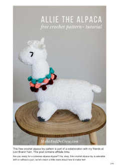 Super Soft Crochet Alpaca (or Llama!) Toy – Free Pattern