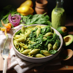 20 MINUTE HEMP SEED PESTO PASTA