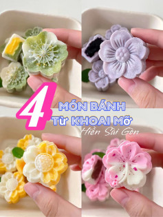 4 món bánh từ khoai mỡ.