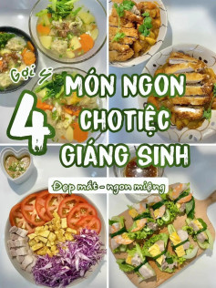 4 món ngon cho tiệc giáng sinh đẹp mắt ngon miệng