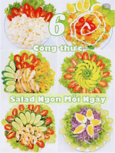 6 công thức salad ngon mỗi ngày,