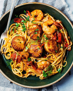 About this shrimp and scallop linguine one reader writes