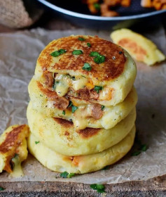 Amazing Stuffed Potato Cakes! Recipe