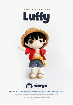 amigurumi pattern luffy