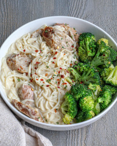 Angel Hair w/ Roasted Broccoli & Lemon Dijon Sauce 🌿🍃