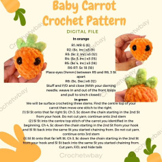 baby carrot crochet pattern